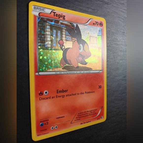 Tepig Pokemon Card - 2011 McDonalds Promo - 3/12 Rare Holo - Picture 4 of 9